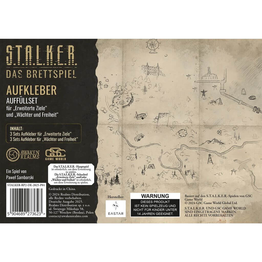 S.T.A.L.K.E.R.: Das Brettspiel - Karten und Aufkleber Auffüllset #2