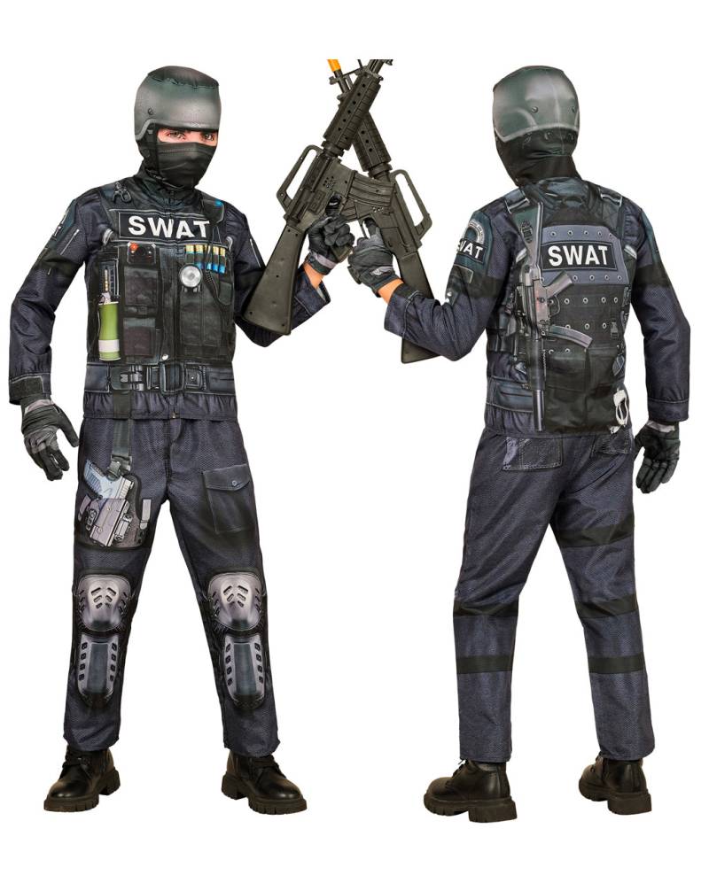S.W.A.T. Schnell-Kinderkostüm mit Maske S.W.A.T. Schnell-Kinderkostüm mit Maske