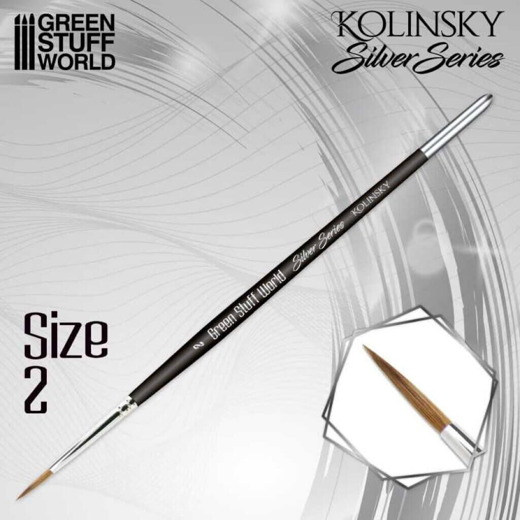 SILVER SERIES Kolinsky Pinsel - Größe 2