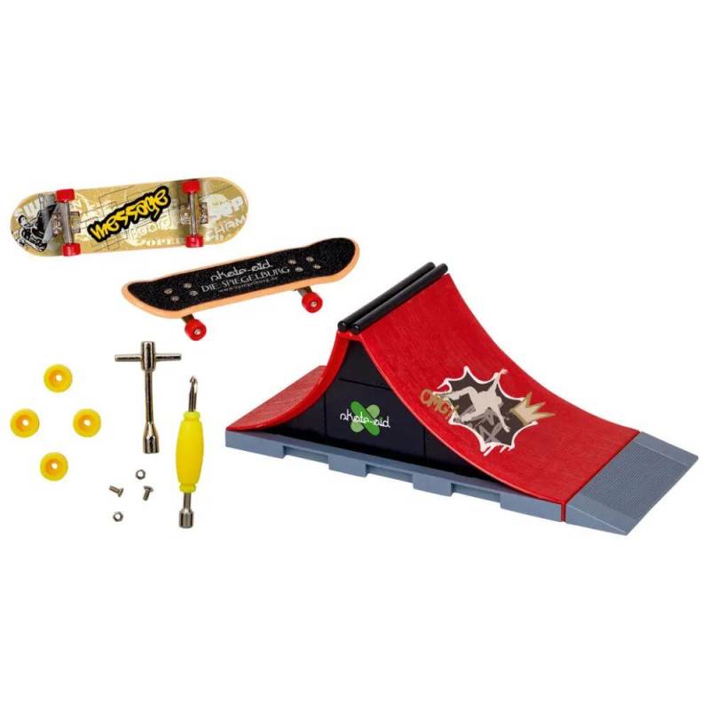 SPIEGELBURG Mini-Skateboard-Set Spine-Ramp - skate-aid