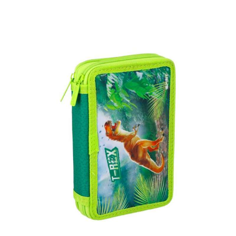 SPIRIT Federmäppchen für Jungen 28-teilig, Gataric Design T-Rex3