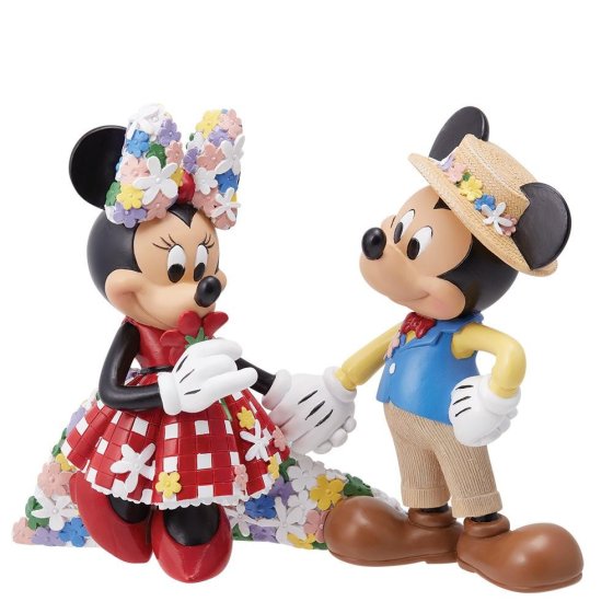 Sammelfigur MICKEY & MINNIE MOUSE Mehrfarbig 16,5x21x10,5cm Dekofiguren