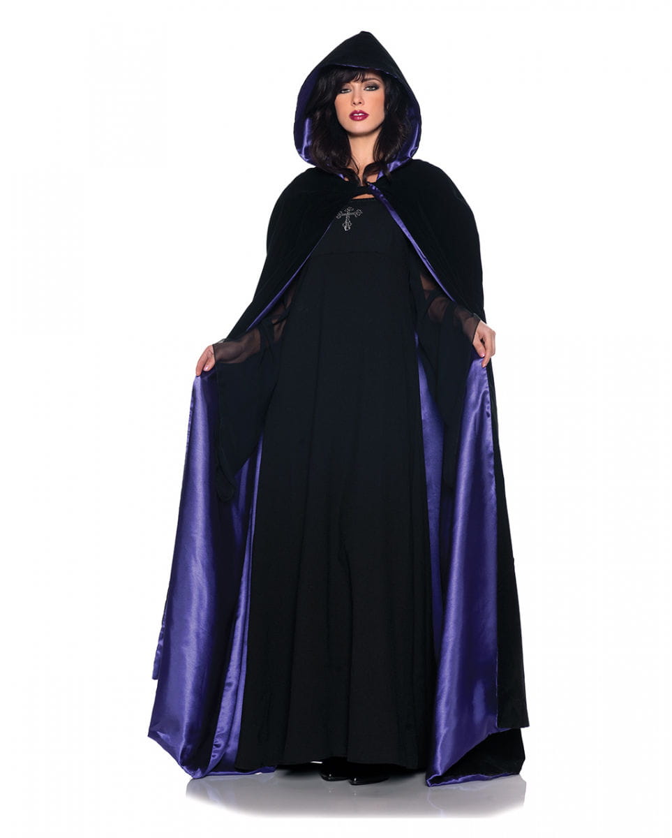 Samt Satin Cape Deluxe violett