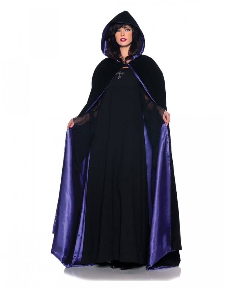 Samt Satin Cape Deluxe violett