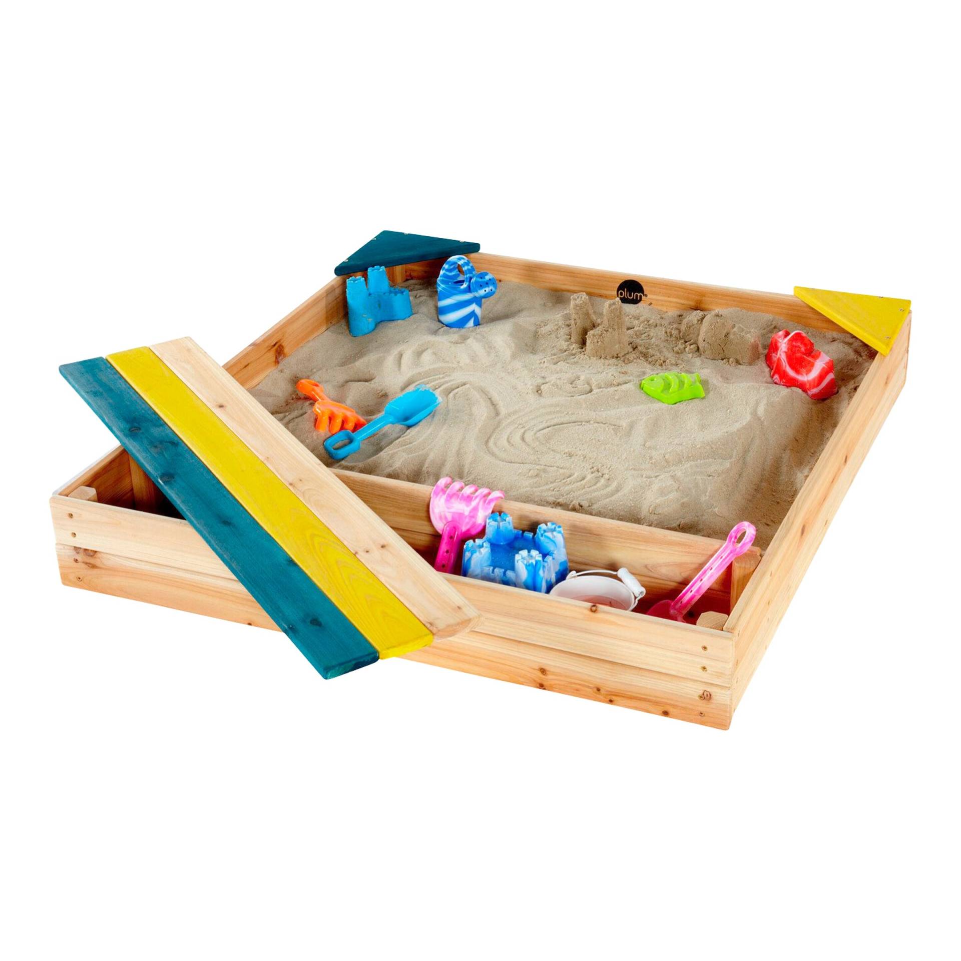 Plum Sandkasten mit Aufbewahrungsbox aus Holz von Plum