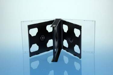 Sauerwald DVD CD Hüllen 6fach 6er Jewelcases / Multibox, 25 Stück