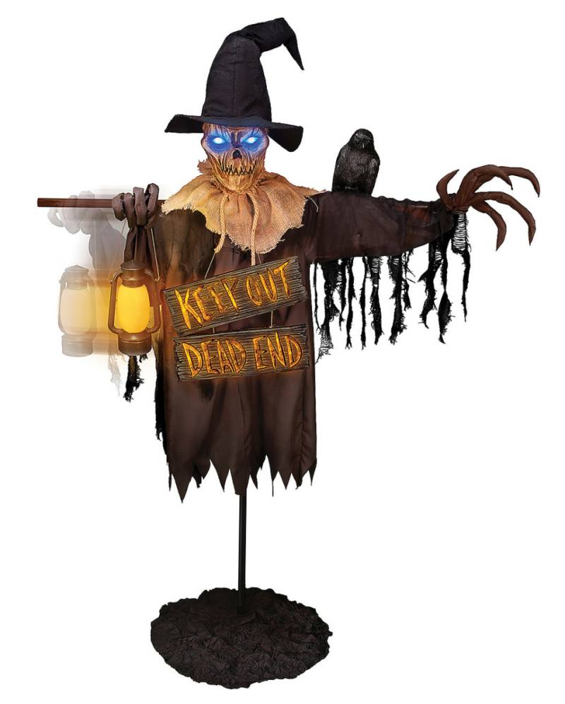 Scarecrow mit Wegweiser Halloween Animatronic 198cm Scarecrow mit Wegweiser Halloween Animatronic 198cm