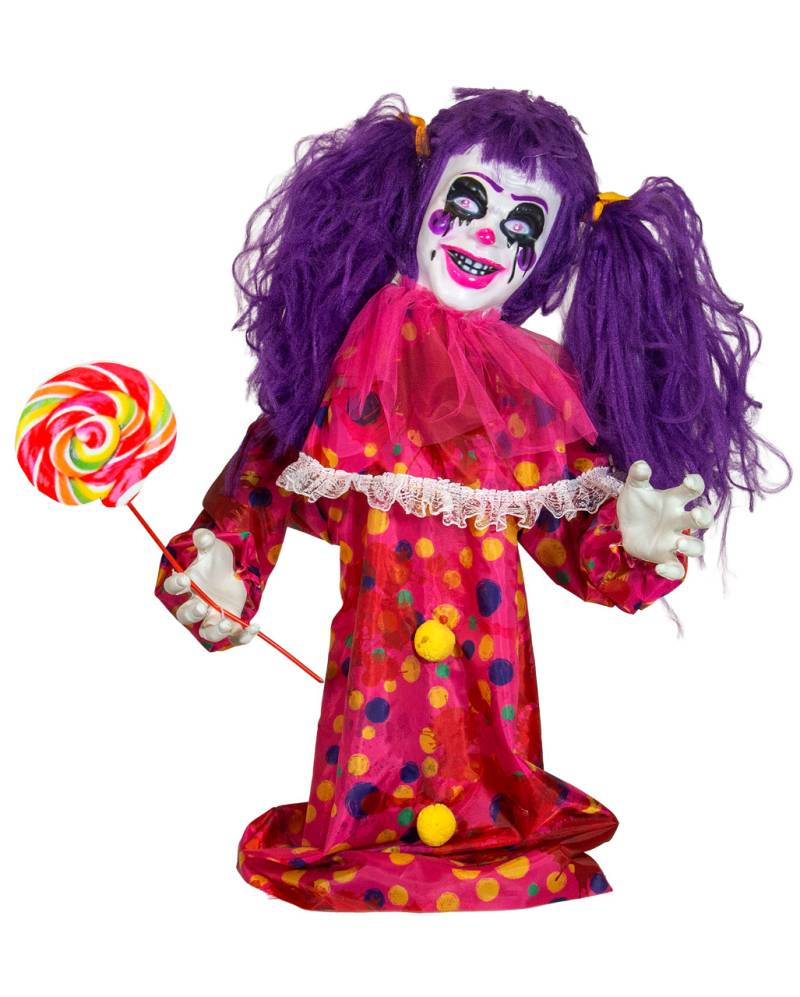 Scary Horror Clown Girl mit Sound, Licht & Bewegung 80cm Scary Horror Clown Girl mit Sound, Licht & Bewegung 80cm
