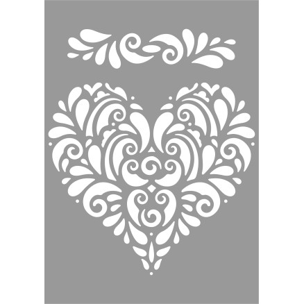 Schablonen Herz 15 x 21 cm von Odishine