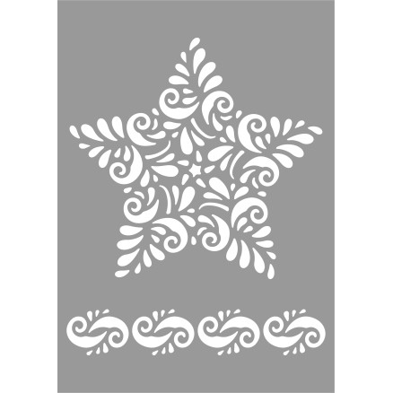 Schablonen Stern 15 x 21 cm von Odishine