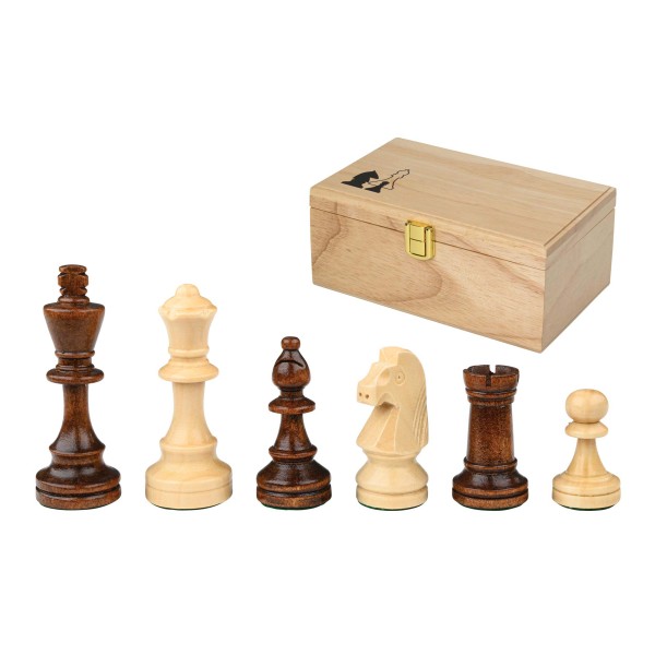 Schachfiguren Richard, Königshöhe 76 mm, in Holzbox Schachfiguren Richard, Königshöhe 76 mm, in Holzbox