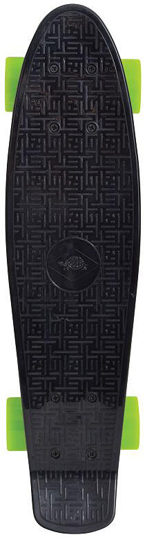 Schildkröt Funsports - Schildkröt® Retro Skateboard, Premium Board mit Kunststoff-Deck aus haltbarem robustem PP, ABEC7, Alu-Achsen, PU Räder, ruts...