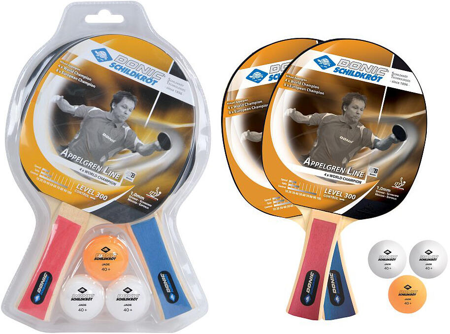 Schildkröt Funsports - Tischtennis-Set 2 Spieler Schläger+Bälle