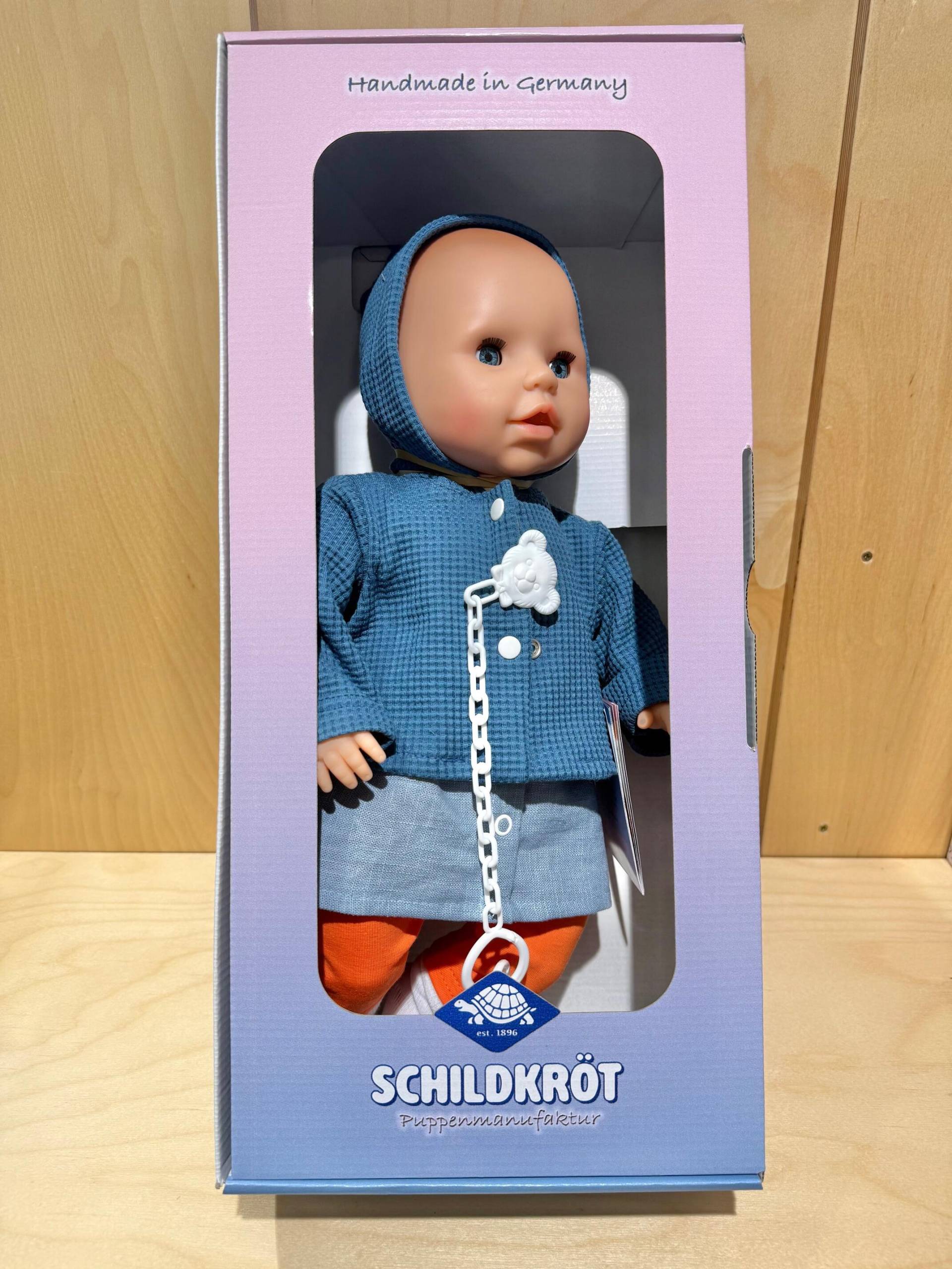 Schildkröt Puppen - Baby Amy 45cm orange Leggins