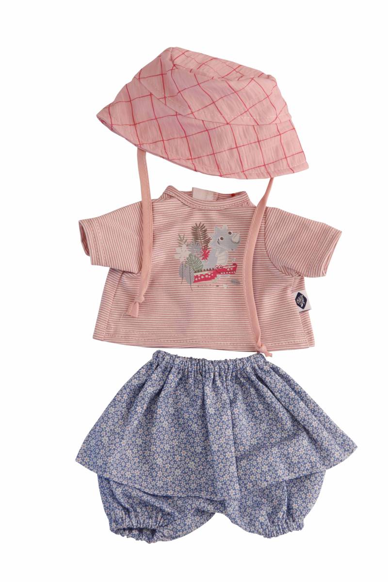 Schildkröt Puppen - Kleidung zu Trink + Näßbaby 40 cm Lina rose/bleu