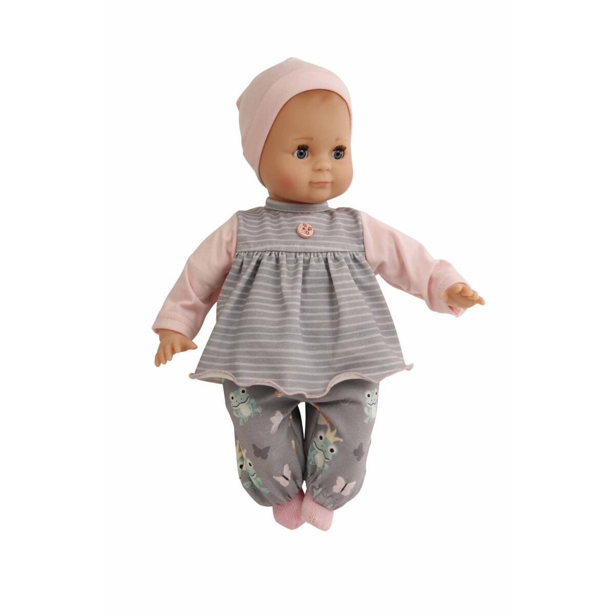 Schildkröt Puppen - Schlummerle, 32cm, Malhaar, Hose mit Fröschen