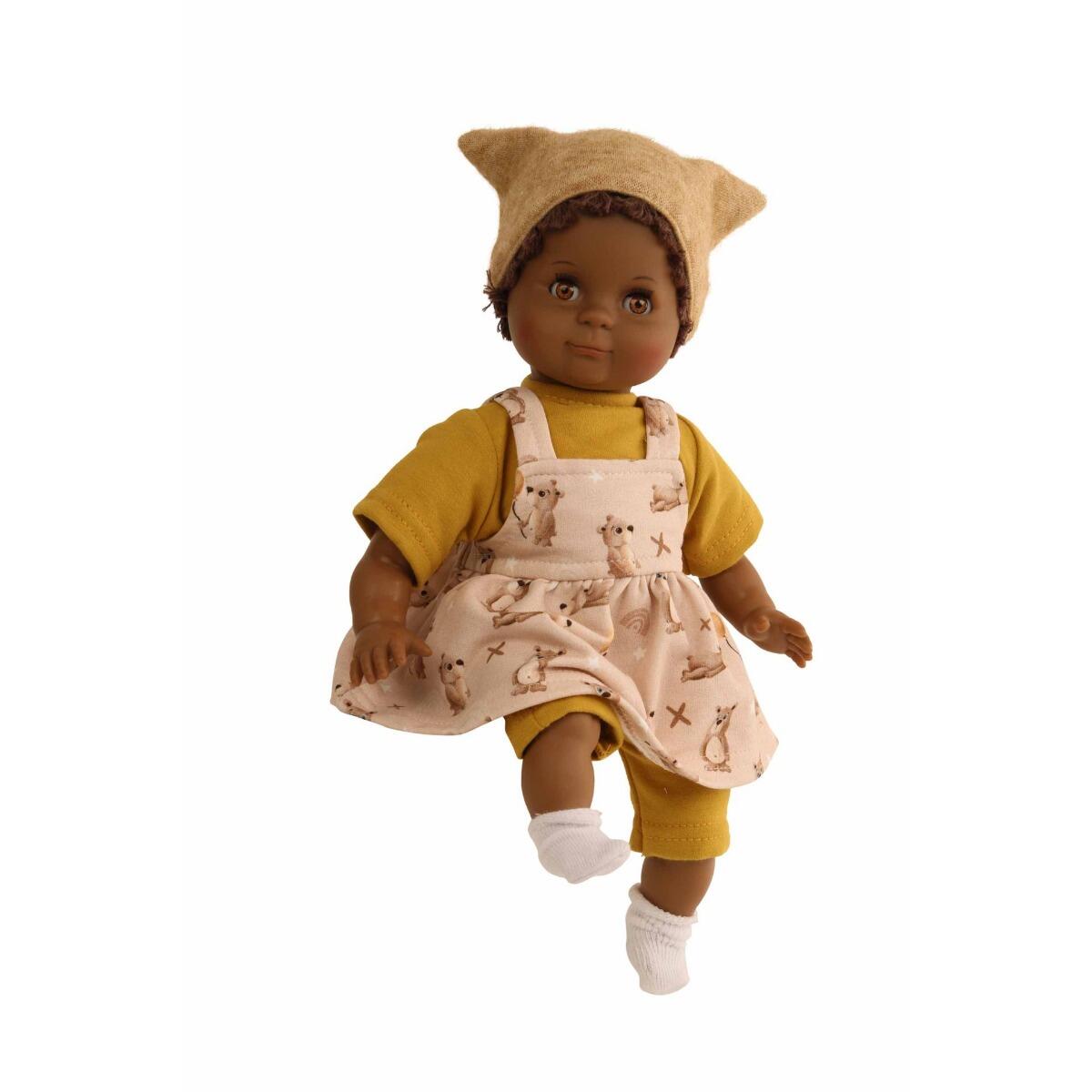 Schildkröt Puppen - Schlummerle Sonny, 32cm, dunkelhäutig