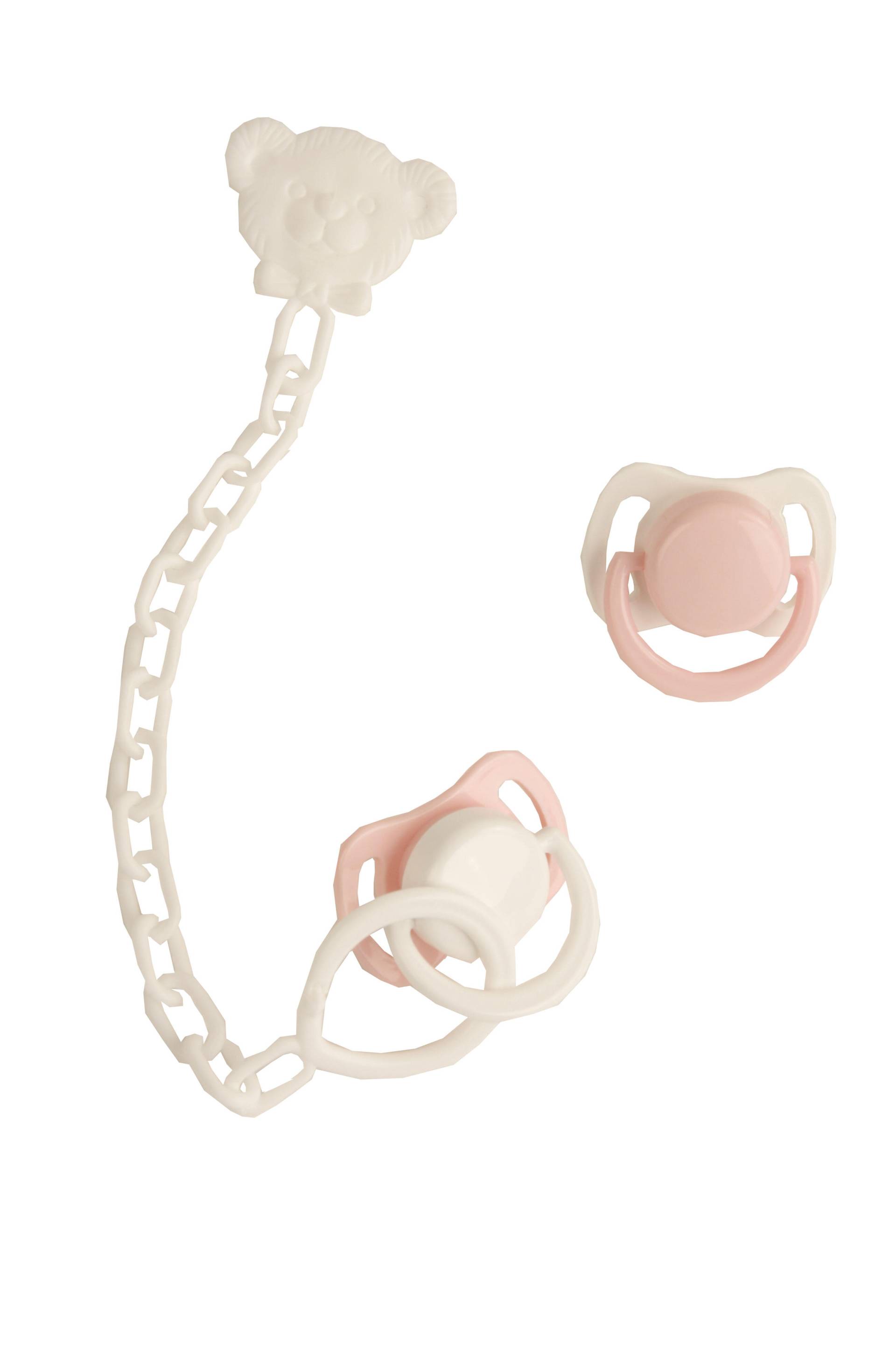 Schildkröt Puppen - Schnuller-Set 2 teili rose