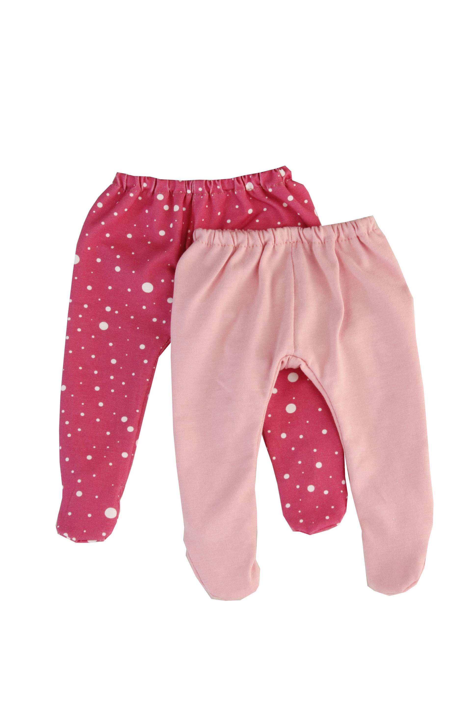 Schildkröt Puppen - Strumpfhose 2-er Set für Puppen 32-52 cm rose/rot