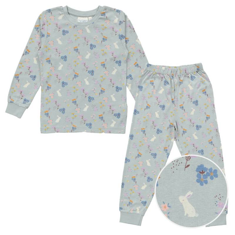 Schlafanzug Arm- und Fussbündchen - Häschen icegrey 122