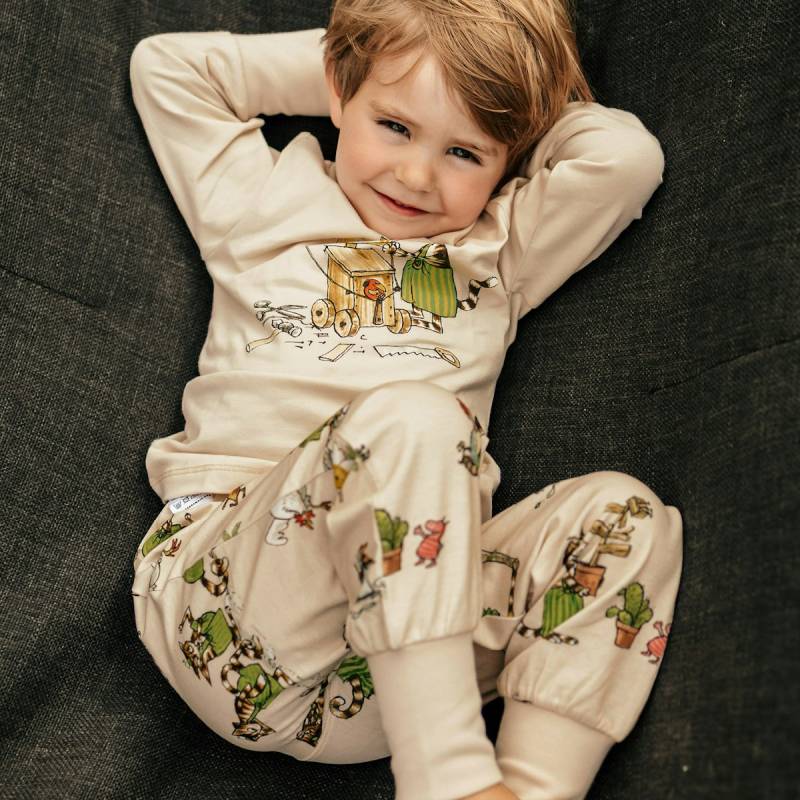 Schlafanzug Pettersson & Findus beige 2 Teile 122/128 Schlafanzug Pettersson & Findus beige 2 Teile 122/128
