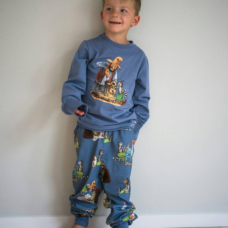 Schlafanzug Pettersson & Findus blau 2 Teile 86/92