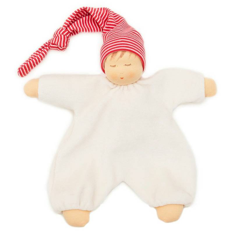 Schlafpüppchen rot / natur Nanchen