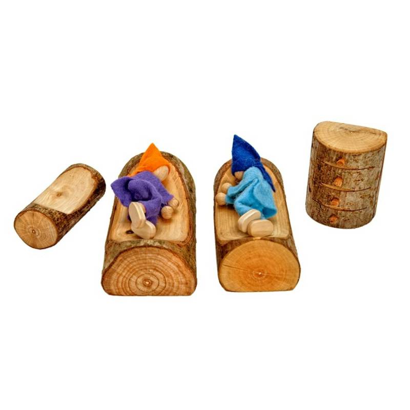 Schlafzimmer Puppenhaus 4tlg. Bett 10 cm lang Schlafzimmer Puppenhaus 4tlg. Bett 10 cm lang