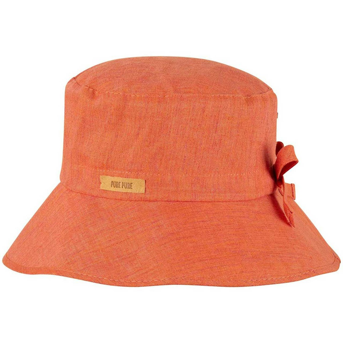 Schlapphut Sonnenhut Leinen koralle 51
