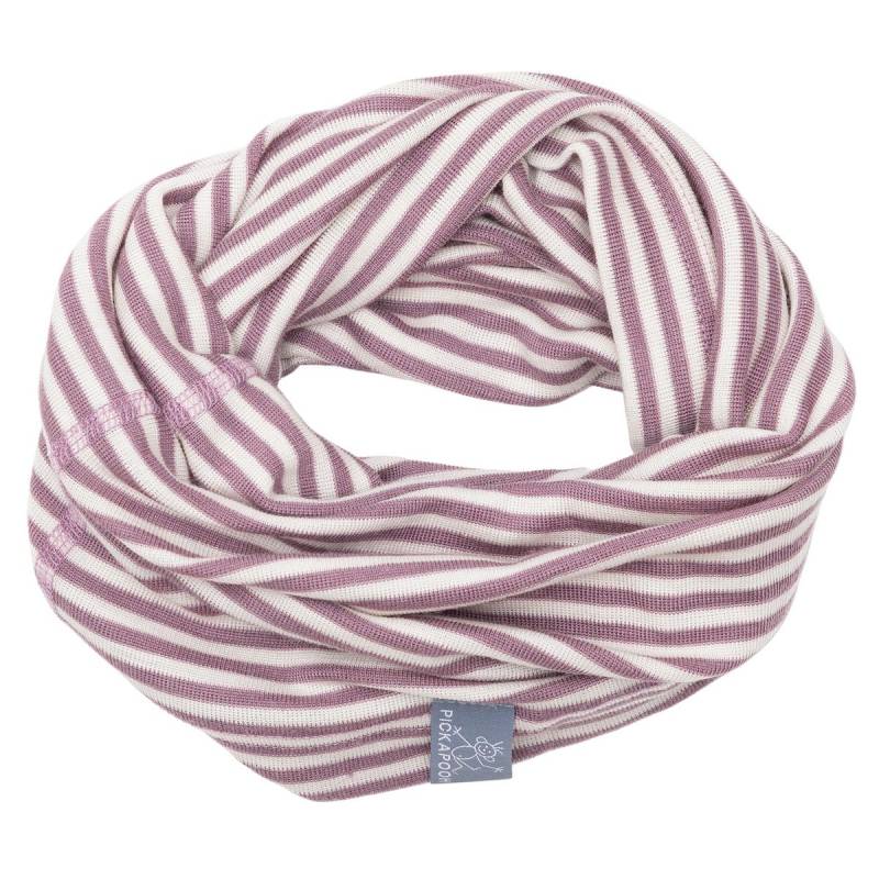 Schlauchschal Wolle Seide alt rosa-natur gestreift 50/54 Schlauchschal Wolle Seide alt rosa-natur gestreift 50/54