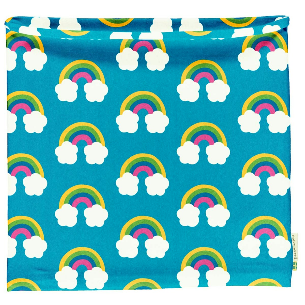Schlauchschal leicht Regenbogen hellblau 74/80