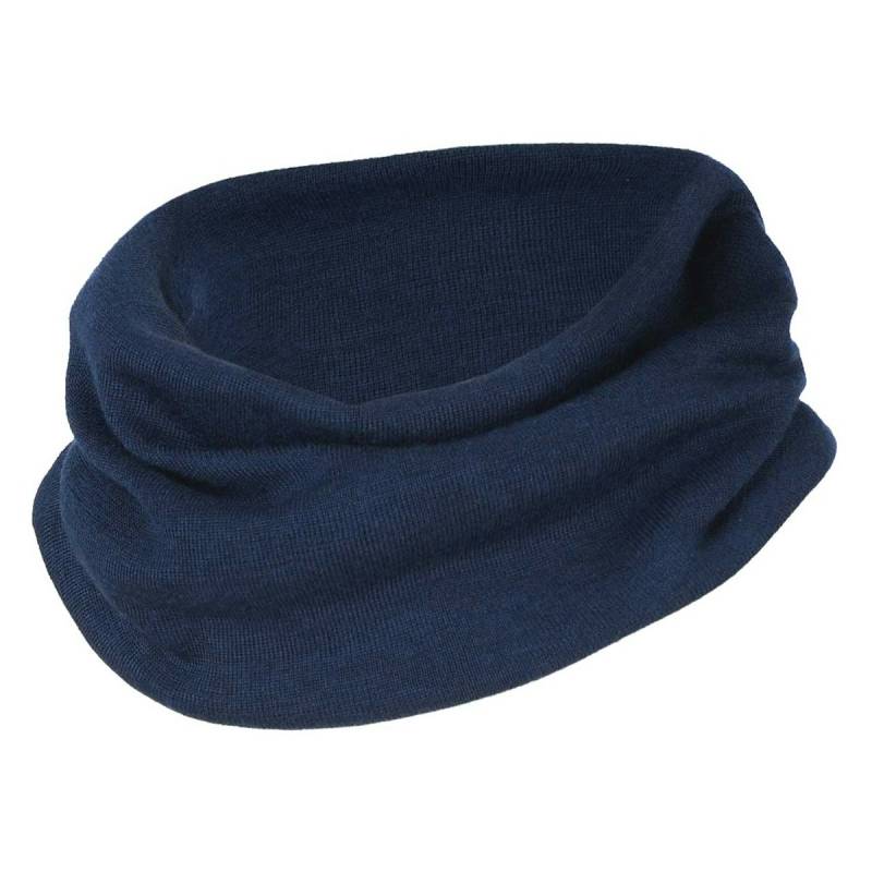 Schlauchschal marine Wolle Seide 3-10 Jahre