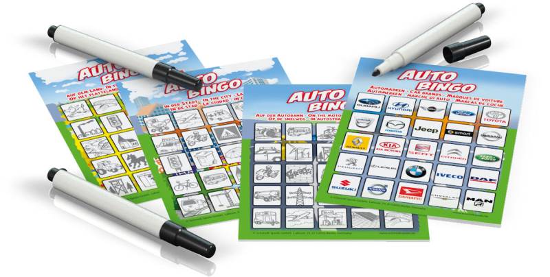 Schmidt Spiele - Auto Bingo, Reisespiel in der Metalldose