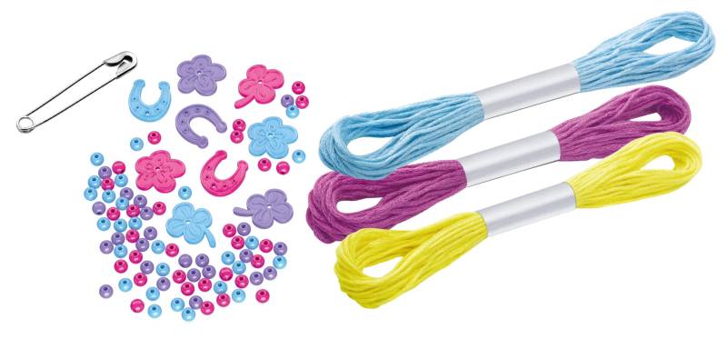 Schmidt Spiele - Bibi & Tina: Freundschaftsbändchen, Reisespiel in der Metalldose