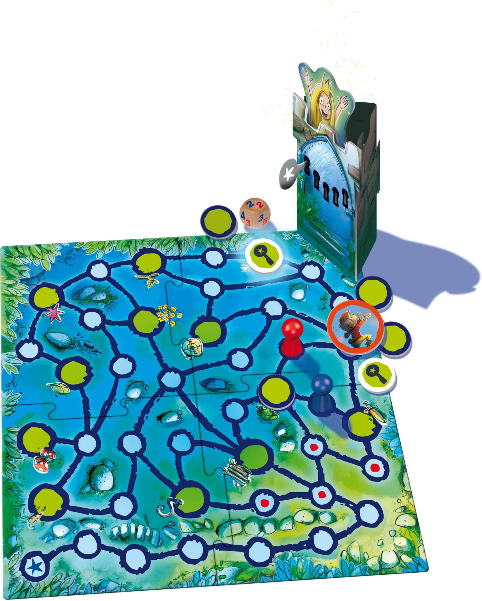 Schmidt Spiele - Drei Magier®: Der verzauberte Turm, Reisespiel in der Metalldose