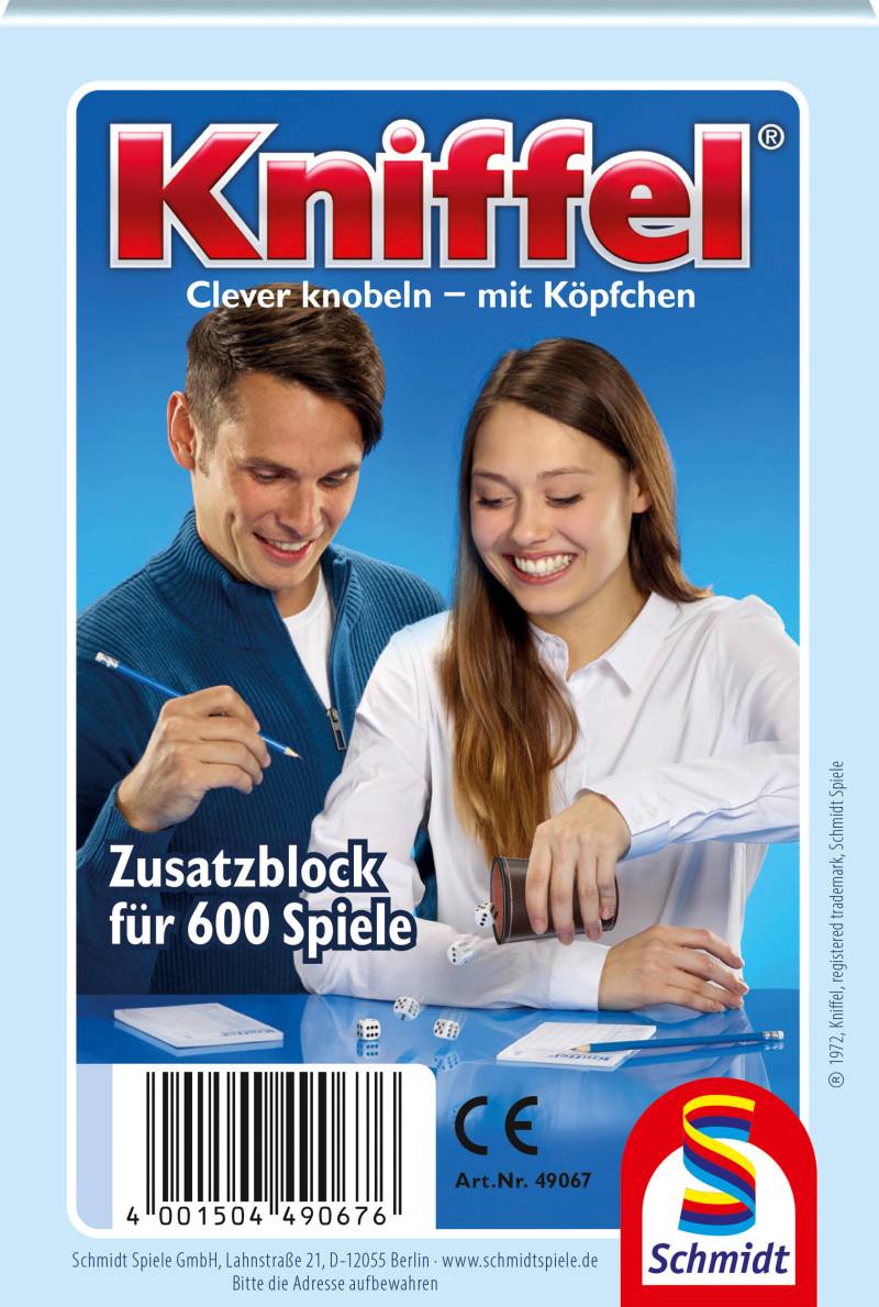 Schmidt Spiele - Kniffel Ersatzblock Schmidt Spiele - Kniffel Ersatzblock