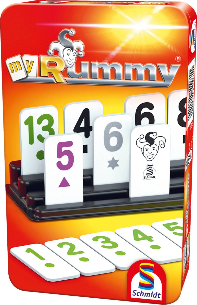 Schmidt Spiele - MyRummy®, Reisespiel in der Metalldose
