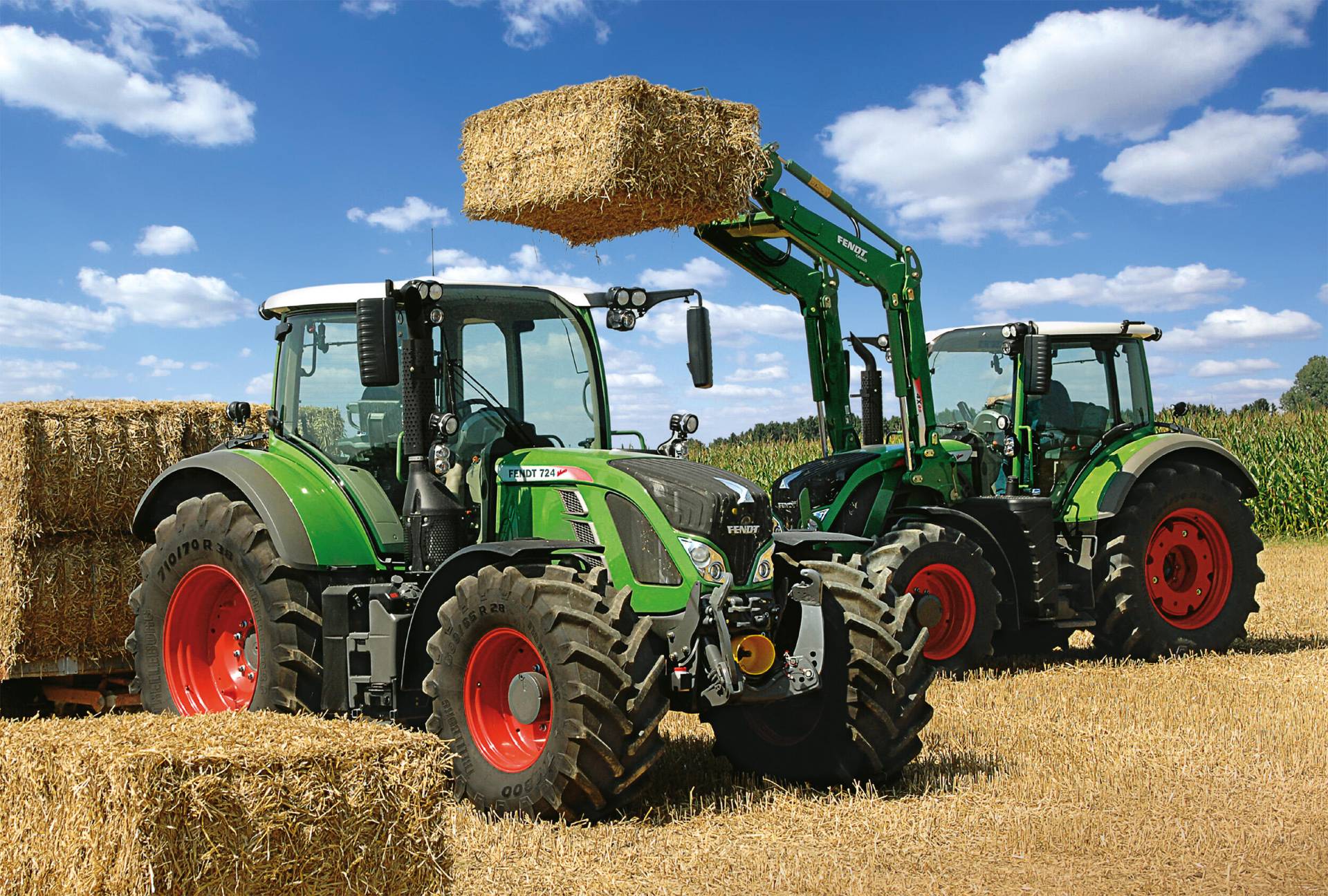 Schmidt Spiele - Puzzle Fendt Vario mit Frontlader 100 Teile