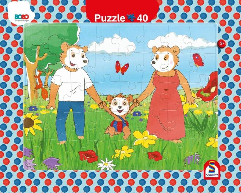 Schmidt Spiele - Rahmenpuzzle 2er Bobo Siebenschläfer Schmidt Spiele - Rahmenpuzzle 2er Bobo Siebenschläfer