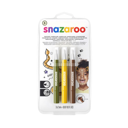 Schminkfarbe Pinselmalerei Grün/Gelb/Braun von Snazaroo