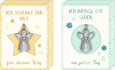 Schmuckanhänger - Kleiner Schutzengel (mint oder gelb)