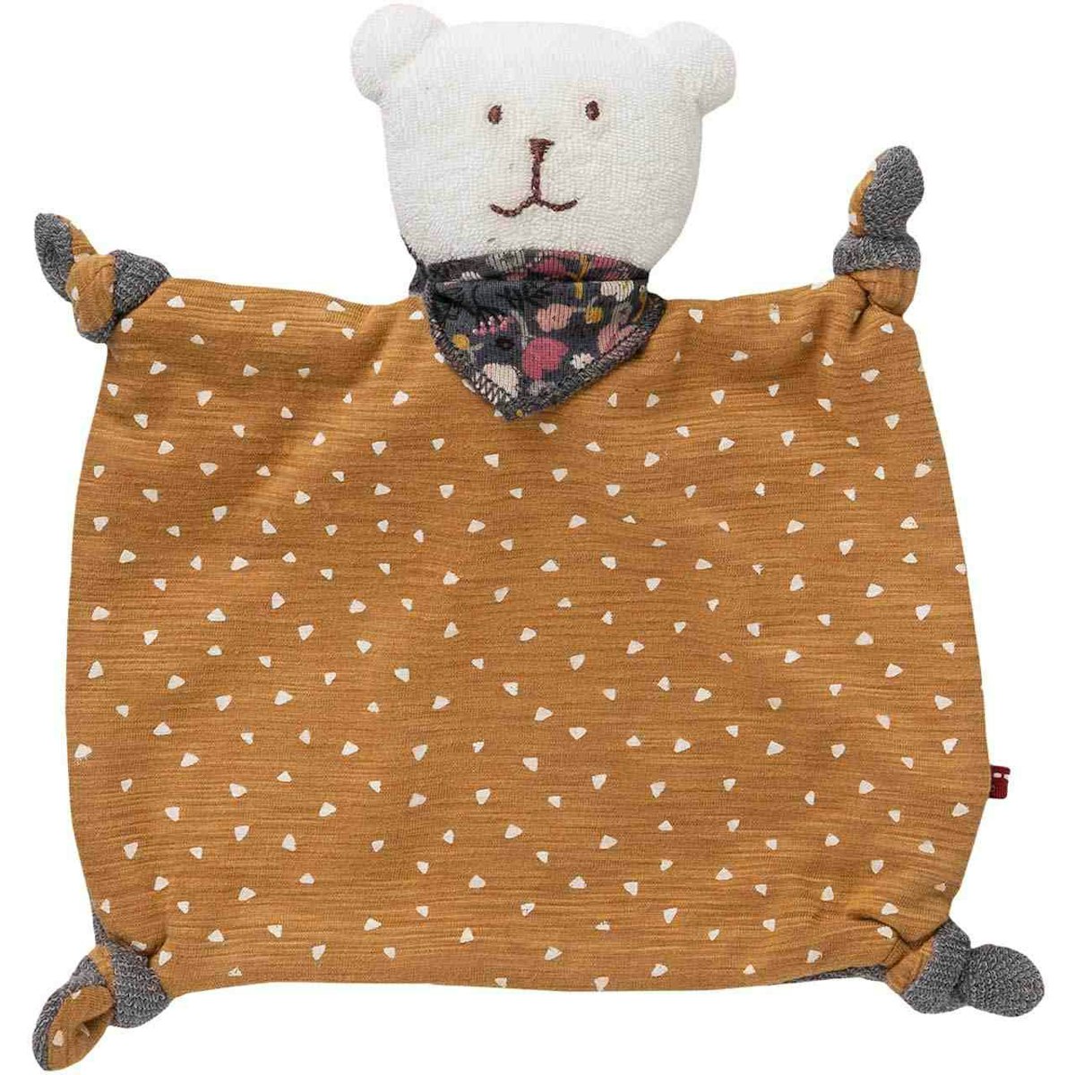 Schmusetuch Bär Dreiecke karamell