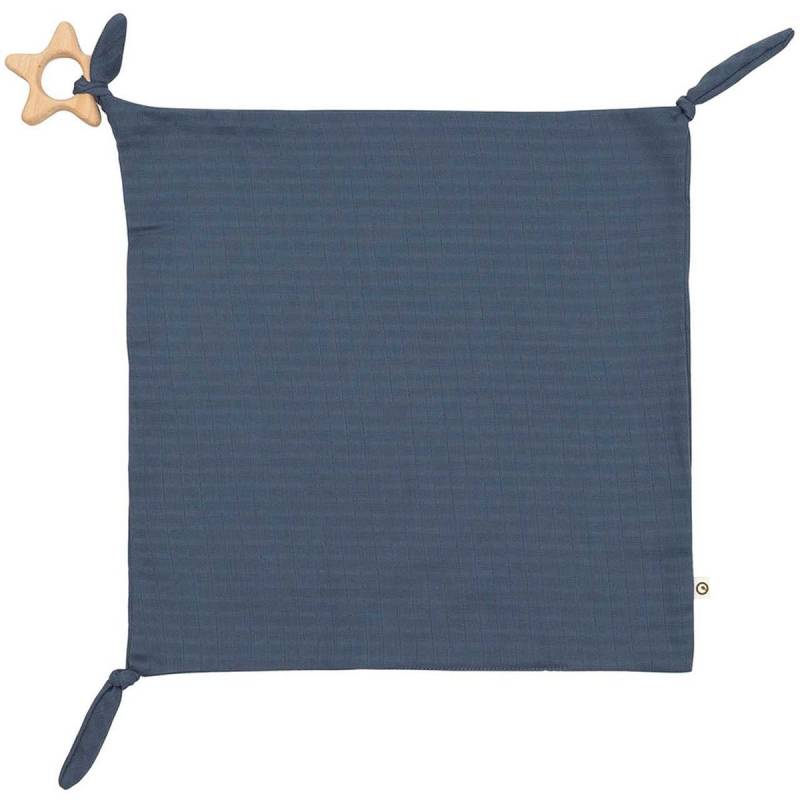 Schmusetuch Beißring indigo 35 x 35cm Schmusetuch Beißring indigo 35 x 35cm