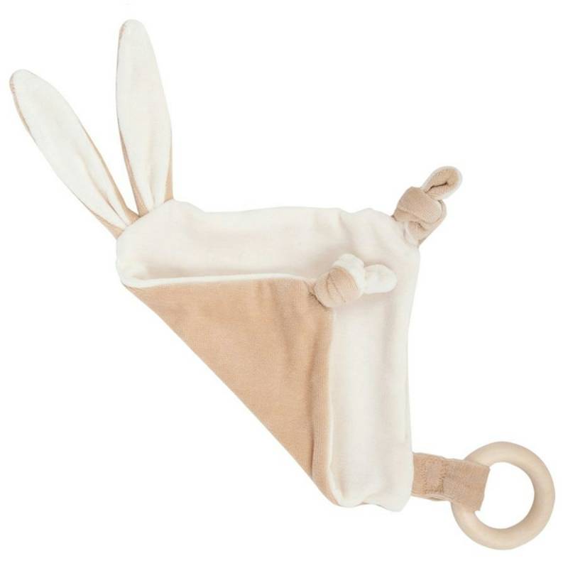 Schmusetuch Kniesterohren ungefärbt abnehmbarer Ring