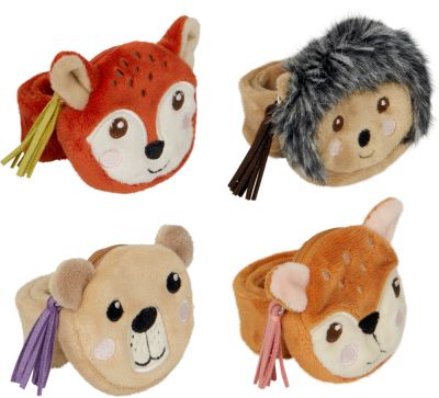 Schnapparmband mit Fach - Wintertiere im Weihnachtswald