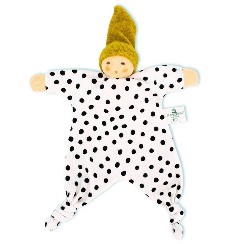 Schnuffeltuch Greifling Pünktchen Goldgelb