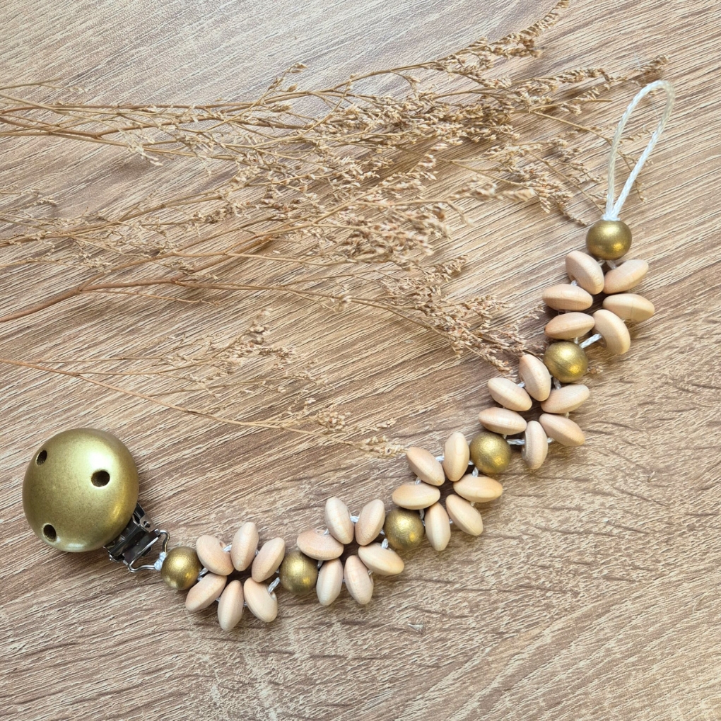 Schnullerkette "Golden Flower" • Bastelset