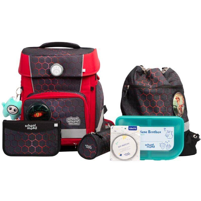 School Mood - School Mood: Schulranzenset Champion Maxx 7-tlg Mika (Drache)