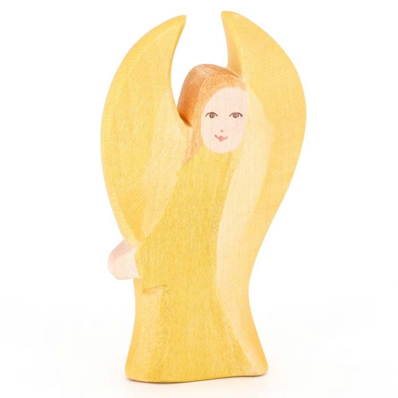 Schutzengel Holz gelb Holzfigur 11 cm Schutzengel Holz gelb Holzfigur 11 cm