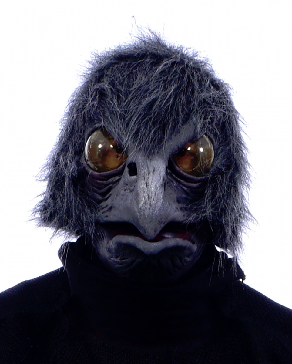 Schwarze Rabenkopf Maske